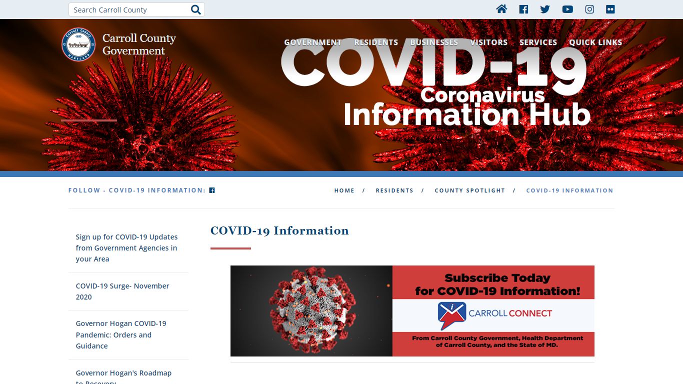 COVID-19 Information - Carroll County Government